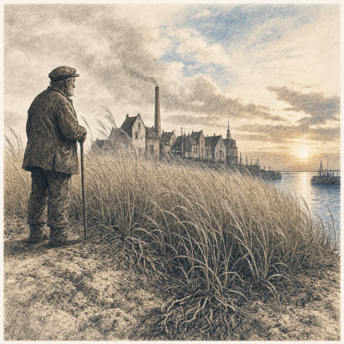 Het gras dat de woestijn vasthield