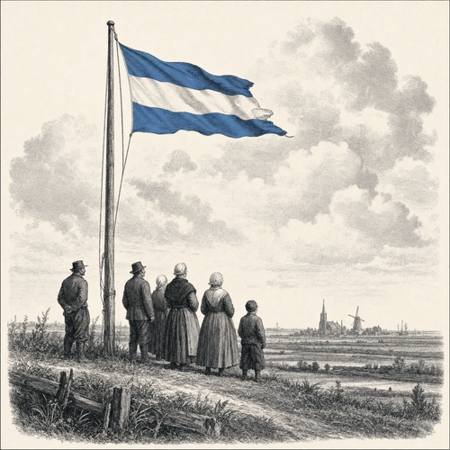 De vlag in het oosten