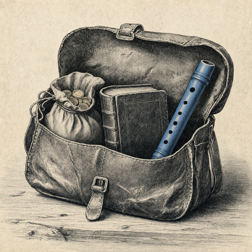 Het instrument in de tas