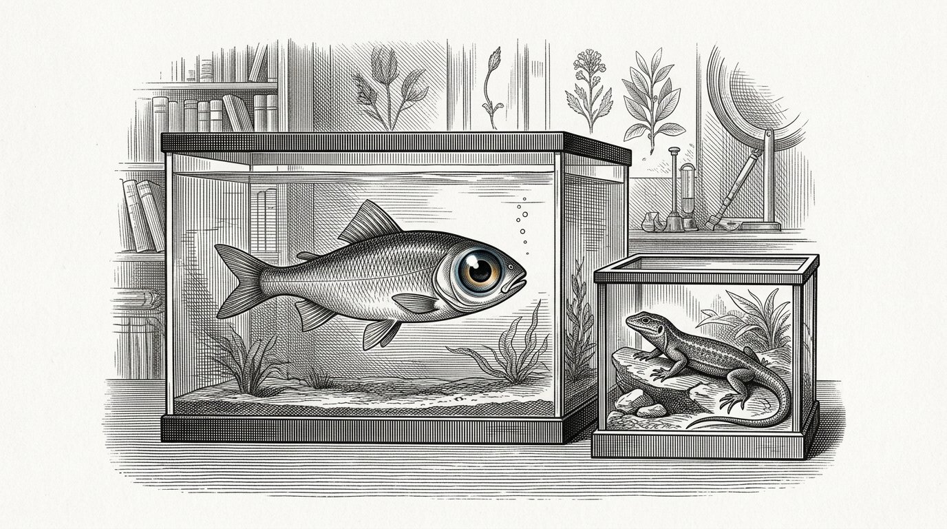 Illustratie bij verhaal 7: De ogen die opzij staan
