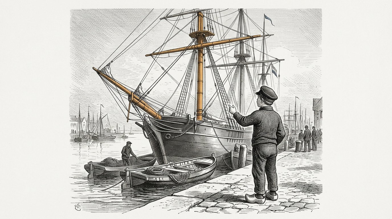 Illustratie bij verhaal 33: De maat van de haven