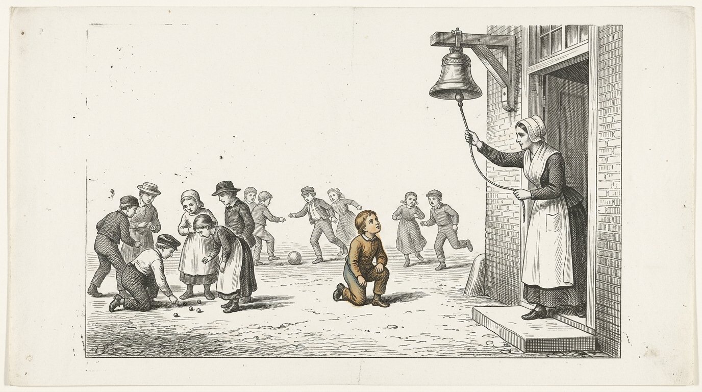 Illustratie bij verhaal 41: De bel die ging