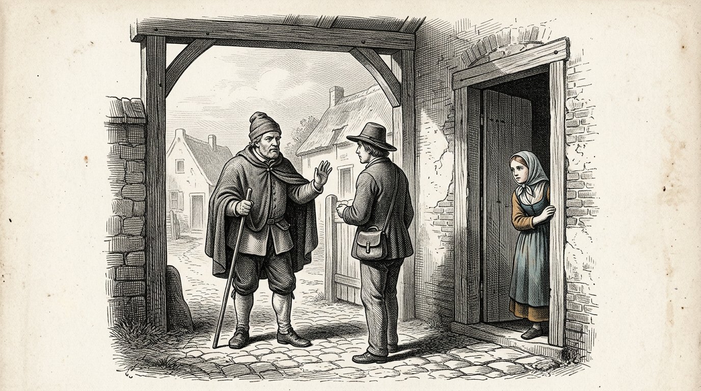 Illustratie bij verhaal 47: De poortwachter
