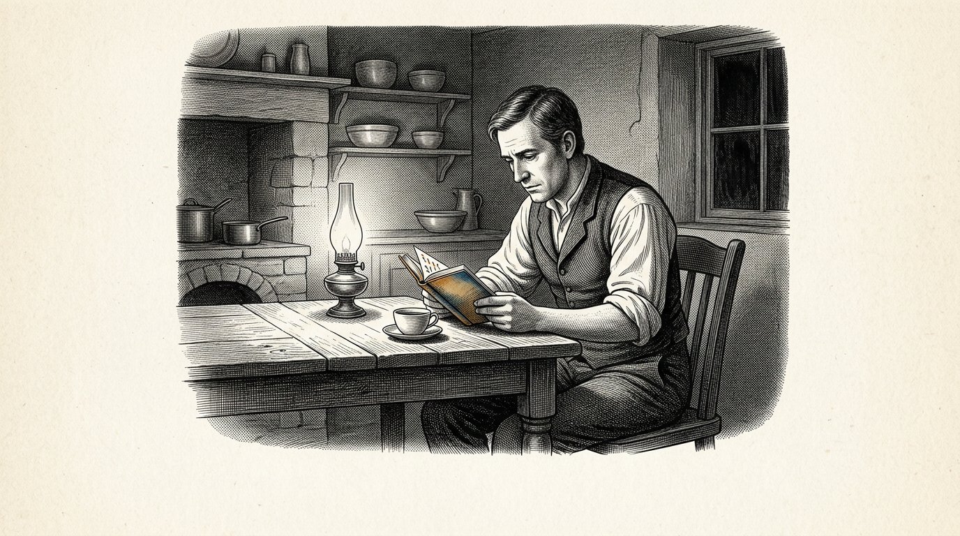Illustratie bij verhaal 55: De man van veertig