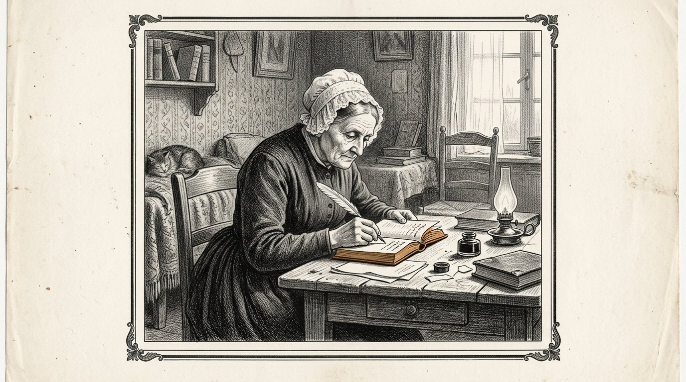 Illustratie bij verhaal 62: De rekening van zevenenzeventig jaar
